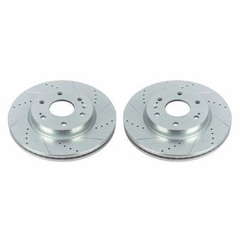 compare product Power Stop 19-20 Chevrolet Silverado 1500 Front Evolution Drilled & Slotted Rotors - Pair