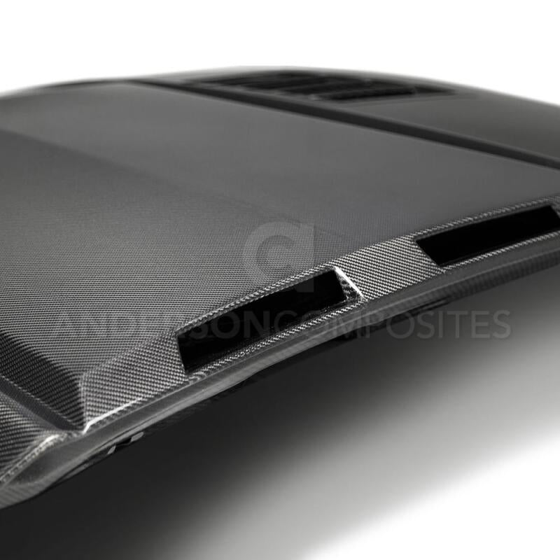 Anderson Composites 2018 - 2019 Ford Mustang Ram Air Double Sided Carbon Fiber Hood - My Store