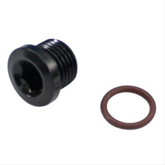 compare product Fragola -6AN (9/16-18) Socket Hex Port Plug - Black