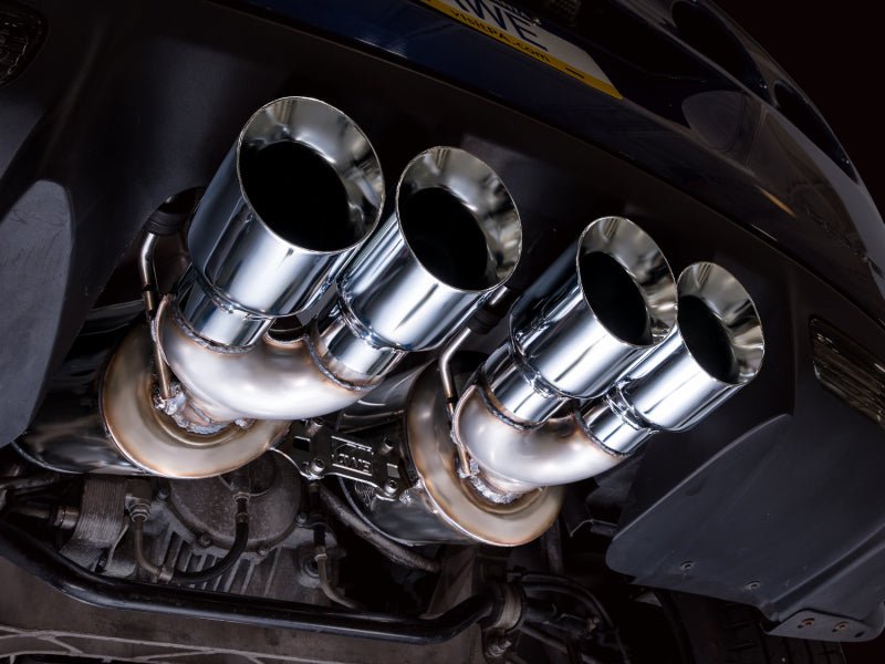 AWE Tuning C6 Chevrolet Corvette Z06/ZR1 Touring Edition Axle - Back Exhaust w/ Chrome Silver Tips - My Store