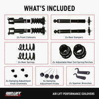 Air Lift Performance 11 - 23 Chrysler 300 / 15 - 23 Dodge Challenger Coilover Kit - My Store