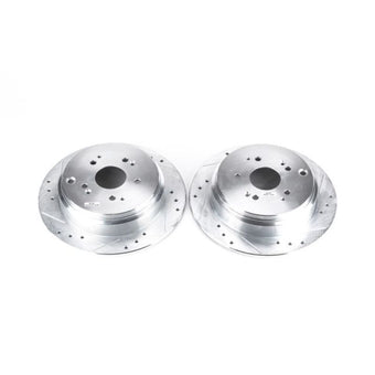 compare product Power Stop 02-04 Honda Odyssey Rear Evolution Drilled & Slotted Rotors - Pair