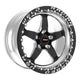 Weld S71 15x11.33 / 5x115 Conical Lug / 6.5in BS Black Wheel 3.18in ID (Medium) - Single Beadlock - My Store