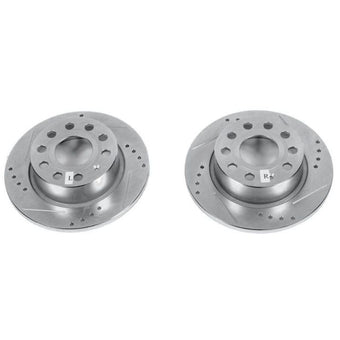 compare product Power Stop 2016 Volkswagen Eos Front or Rear Evolution Drilled & Slotted Rotors - Pair