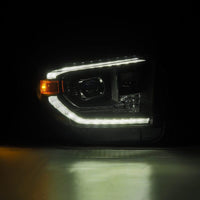 AlphaRex 14 - 21 Toyota Tundra LUXX - Series LED Proj Headlights Blk w/Actv Light & Seq. Sig + DRL - My Store