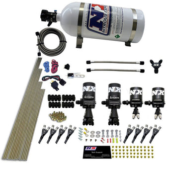 compare product Nitrous Express 8 Cyl Shark Direct Port 4 Solenoids Nitrous Kit (200-600HP) w/10lb Bottle