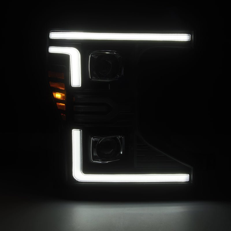 AlphaRex 20 - 22 Ford F - 250/350/450/550 SD LUXX - Series LED Proj Headlights Bk w/Acv Light SS & SBDRL - My Store