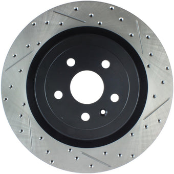 compare product StopTech Slotted & Drilled Sport Brake Rotor