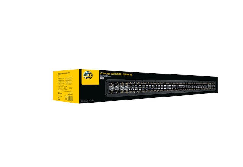 Hella Universal Black Magic 40in Tough Double Row Curved Light Bar - Spot & Flood Light - My Store