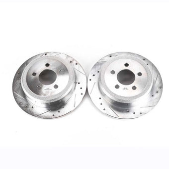 compare product Power Stop 07-11 Dodge Nitro Rear Evolution Drilled & Slotted Rotors - Pair