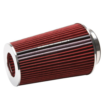 compare product Edelbrock Air Filter Pro-Flo Series Conical 10In Tall Red/Chrome