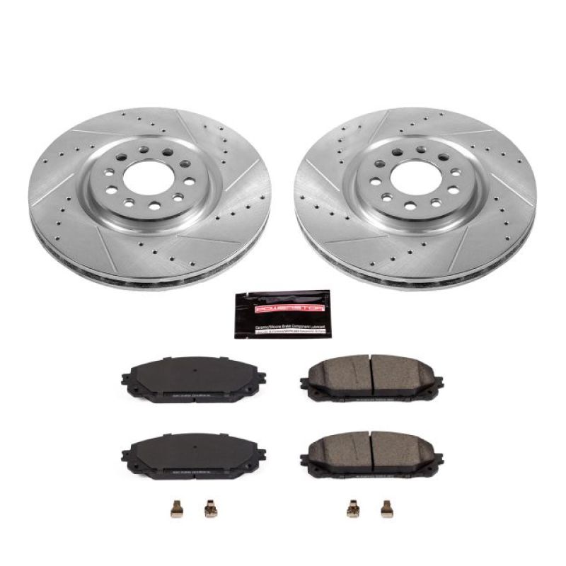 Power Stop 17 - 19 Jeep Cherokee Front Z23 Evolution Sport Brake Kit - My Store