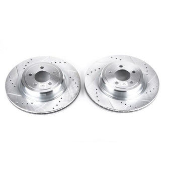 compare product Power Stop 06-18 Dodge Charger Rear Evolution Drilled & Slotted Rotors - Pair