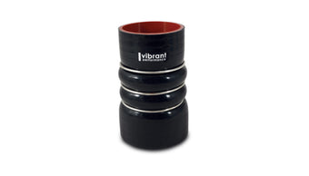 compare product Vibrant 4 Ply Aramid Hump Hose w/3 SS Rings 2.75in ID x 6in Length - Black