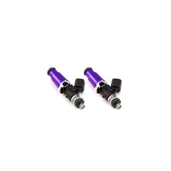 compare product Injector Dynamics 1340cc Injectors - 60mm Length - 14mm Purple Top - 14mm Lower O-Ring (Set of 2)