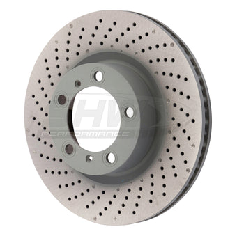 compare product SHW 09-16 Porsche 911 Carrera w/o Ceramic Brake Left Front Drill-Dimp MB Brake Rotor (99735140101)