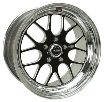 compare product Weld S77 18x12 / 5x4.75 BP / 6.2in. BS Black Wheel (Low Pad) - Non-Beadlock