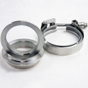 compare product Granatelli 4.0in Mild Steel Mating Male to Female Flanges w/V-Band Clamp