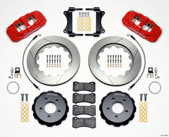 compare product Wilwood AERO6 Front Hat Kit 14.25 Red 2008-2009 Pontiac G8 w/Lines