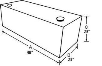 compare product Tradesman Steel Rectangular Liquid Storage Tank (Full Size) - Black