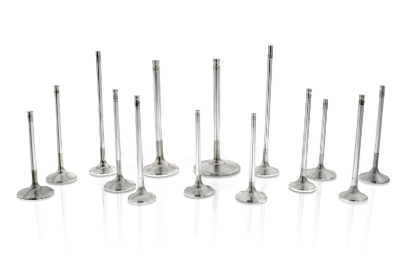 Ferrea Nissan RB26 31.15mm 6.9mm 101.52mm 22Deg Flo O/S Rad Grv Comp Plus Exh Valve - Set of 12 - My Store