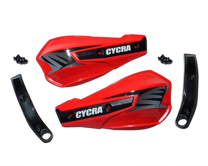 Cycra Vortex Replacement Hand Shields w/Abrasion Guards - Red - My Store