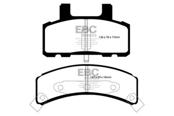 compare product EBC 99-01 Cadillac Escalade 5.7 Greenstuff Front Brake Pads