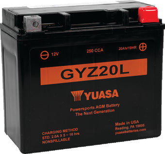 compare product Yuasa GYZ20L High Performance Maintenance Free AGM 12-Volt Battery