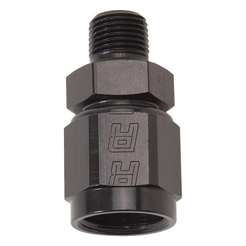 Russell Performance - 4 AN Straight Female to 1/8in Male NPT Fitting (Black) - My Store