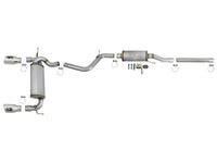 aFe Rebel Series 2.5in 409 SS Cat - Back Exhaust w/ Polished Tips 07+ Jeep Wrangler (JK) V6 3.6L/3.8L - My Store