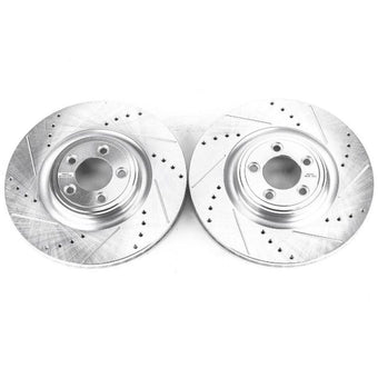compare product Power Stop 14-19 Jaguar F-Type Front Evolution Drilled & Slotted Rotors - Pair