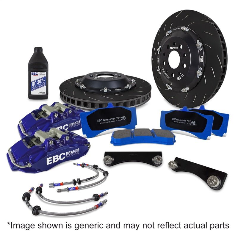EBC Racing 89-98 Nissan Skyline GT-R R32/R33 Blue Apollo-6 Calipers 355mm Rotors Front Big Brake Kit - My Store