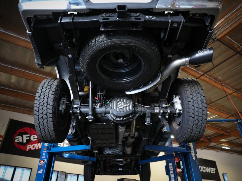 aFe Apollo GT Series 3 - 1/2in 409 SS Axle - Back Exhaust 17 - 20 Ford F - 250/F - 350 Black Tips w/o Muffler - My Store