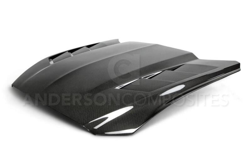 Anderson Composites 15 - 17 Ford Mustang (Excl. GT350/GT350R) Heat Extractor Double Sided Hood - My Store