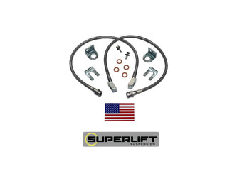 compare product Superlift 82-86 Jeep CJ w/ 2-4in Lift Kit (Pair) Bullet Proof Brake Hoses