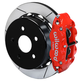 compare product Wilwood 18-21 Jeep Wrangler Narrow Superlite 4R Rear Brake Kit Slotted 13.50in Rotor w/Lines - Red