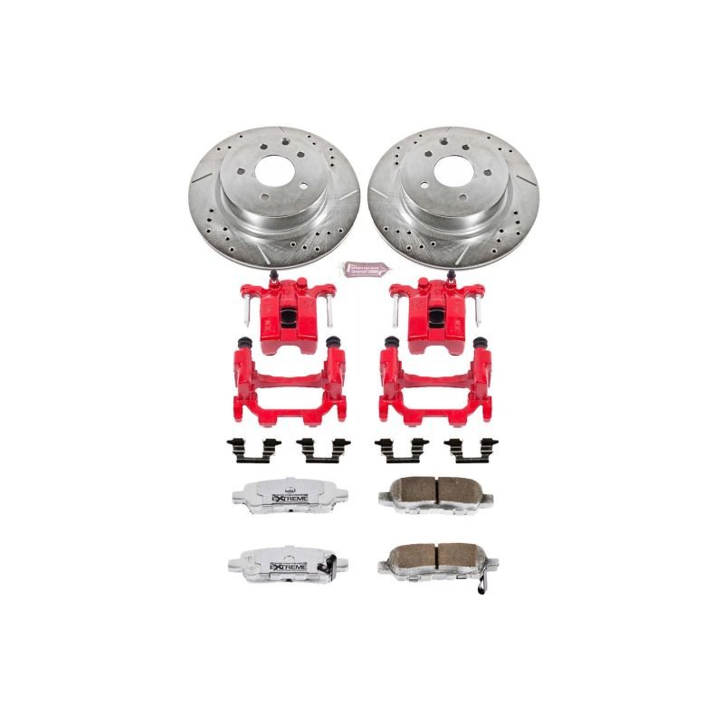 Power Stop 11 - 12 Infiniti G25 Rear Z26 Street Warrior Brake Kit w/Calipers - My Store