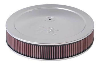 compare product K&N 5-1/8in / 14in ID X 1.5in O/S Flat Base Air Cleaner Assembly