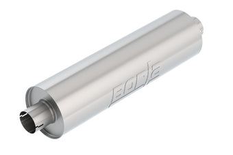 compare product Borla Heavy Duty (Truck) 2.75in Center-Center 24in x 6.75in Round (Notched) Specialty Muffler