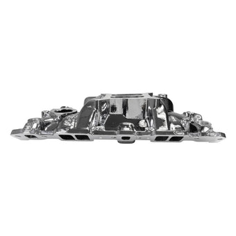 compare product Edelbrock Chevy SB Performer EPS Intake Manifold w/ Oil Fill Tube - Chrome Plasma