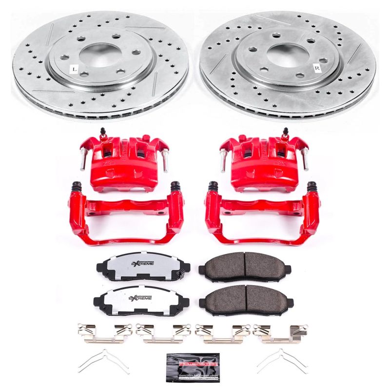 Power Stop 05 - 18 Nissan Frontier Front Z36 Truck & Tow Brake Kit w/Calipers - My Store