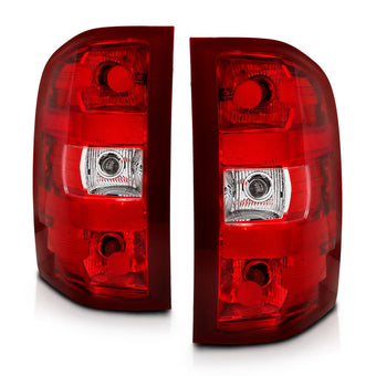 compare product ANZO 2007-2013 Chevy Silverado Taillight Red/Clear Lens (OE Replacement)