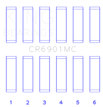compare product King Engine Bearings Ford Ecoboost 2.7L V6 (Size 0.25) Connecting Rod Bearing Set