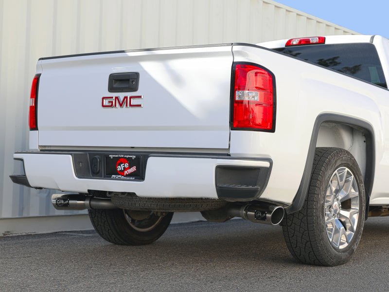 aFe Gemini XV Cat - Back Exhaust System GM Trucks 09 - 18 V6 - 4.3/V8 - 4.8/5.3L - Cut - Out Polished - My Store