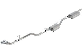 compare product Borla 2020 Jeep Gladiator JT 3.6L V6 AWD Touring Dual Side Catback w/ Chrome Tips