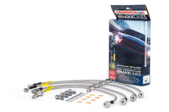 compare product Goodridge 17-18 Honda Civic (Base/LX/EX) Stainless Steel Brake Line Kit