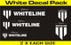 Whiteline Branded Decal Pack - White - My Store