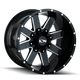 ION 141 17x9 / 8x165.1 BP / - 12mm Offset / 130.8mm Hub Gloss Black Milled Wheel - My Store