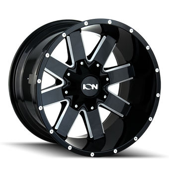 compare product ION 141 17x9 / 8x170 BP / -12mm Offset / 125.2mm Hub Gloss Black Milled Wheel