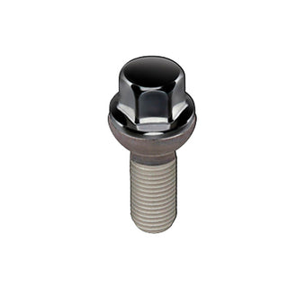 compare product McGard Hex Lug Bolt (Radius Seat) M14X1.5 / 17mm Hex / 26.3mm Shank Length (Box of 50) - Black